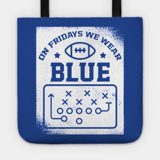 On Fridays We Wear Blue // Vintage School Spirit // Go Blue Tote