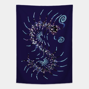 Dark Galaxy Centipede Tapestry