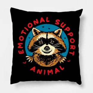 Emotional support animal for black tshirt Pillow