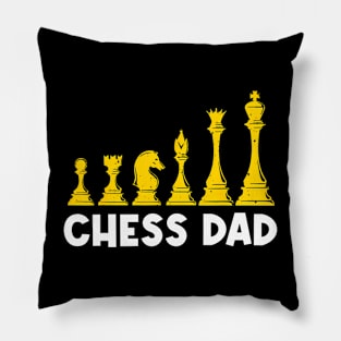 Cool Chess Art For Dad Father Chess Club Lovers Players Pawn Pillow