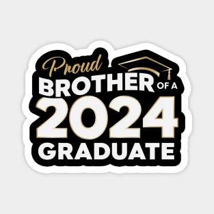 Graduation 2024 for family Proud Brother Graduate Class of 2024 Senior Magnet