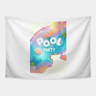 summer collection pool party Tapestry