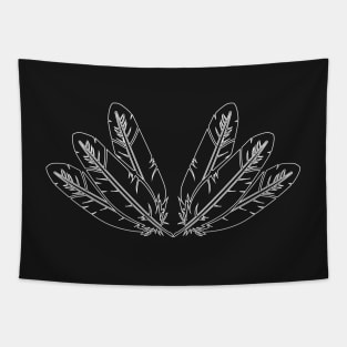 Six Feathers Tapestry