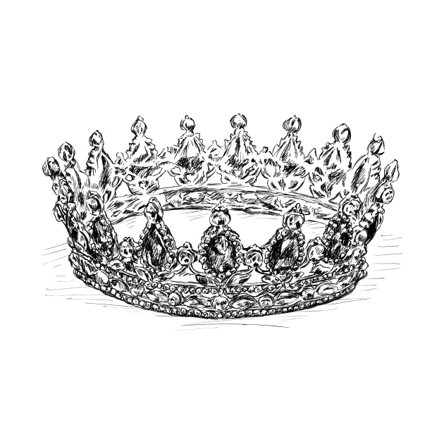 Crown Illustration by rachelsfinelines