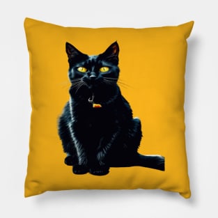 MY BLACK CAT RULE Pillow