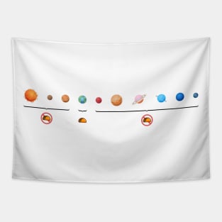 Solar System Tacos Tapestry