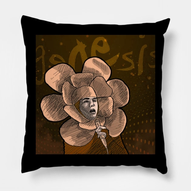 Sing a song // Genesis - Peter Gabriel Pillow by ErineBoness