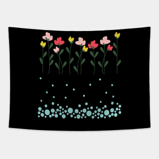 Unique Floral Pattern Tapestry