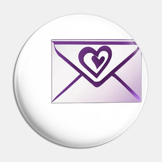 Purple Heart Envelope - Love Mail Icon No. 671 Pin by cornelliusy