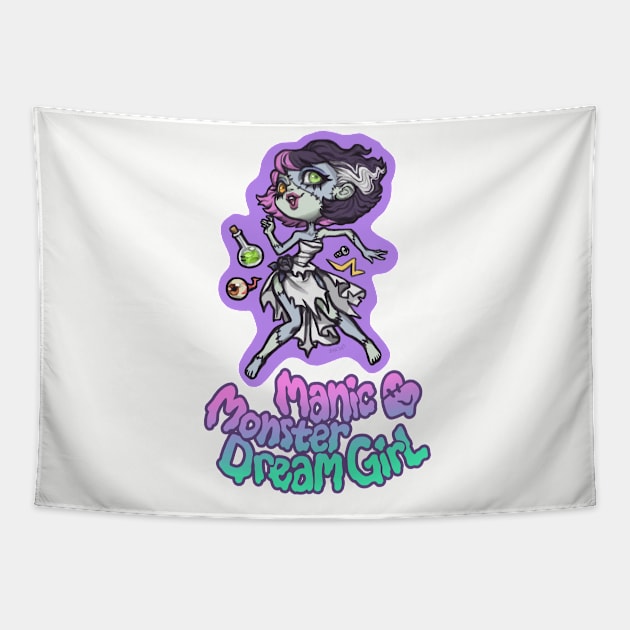 Manic Monster Dream Girl - Pastel Variant Tapestry by Zae369