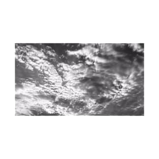 Black And White Clouds - Aesthetic Background T-Shirt