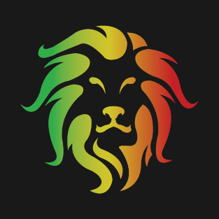 Colorful King Lion Jungle Design T-Shirt