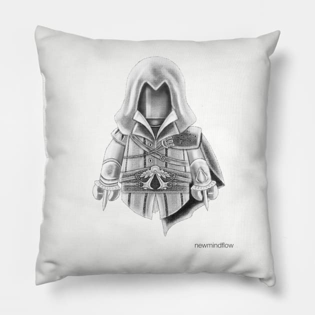 The Assassin Pillow by newmindflow