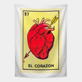 El Corazon Loteria Tapestry