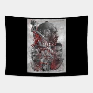 BASKETBALLART -  THE LAST DANCE BULLS Tapestry