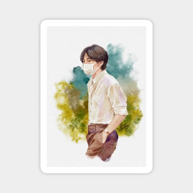 Bts V Magnet by EllenDrawings