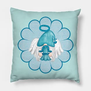 LIBRA  FLORAL GNOME- HOROSCOPE GNOME DESIGNS BY ISKYBIBBLLE Pillow