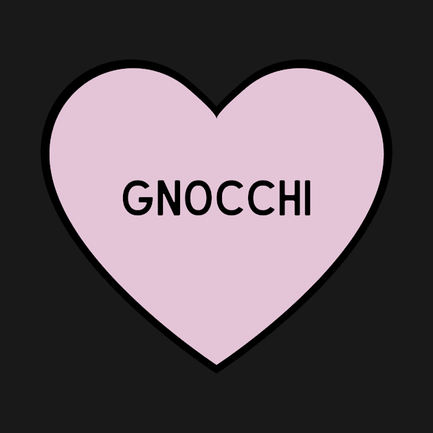 I Love Gnocchi Heart Shape by BloomingDiaries