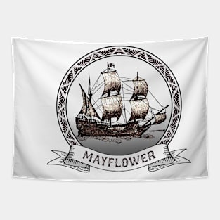 Mayflower Ship 400th Anniversary 1620- 2020 Tapestry