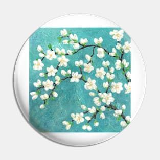 Almond Blossoms Pin