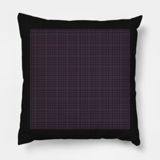 Chloe Plaid  Black & Magenta Pillow