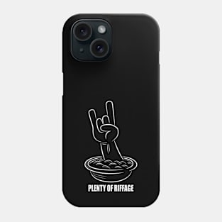 Plenty of riffage (white design) Phone Case