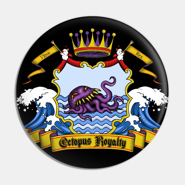 Octopus Royalty Pin by TheGamingGeeks