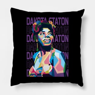 Abstract Dakota Staton Jazz In WPAP Pillow