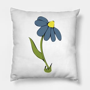 Daisy Whimsical Cartoon Illustration Happy Colours Pillow