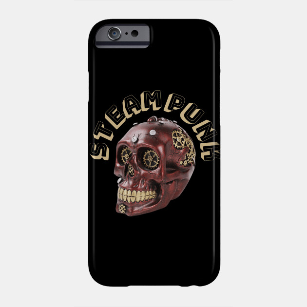 Cool Steampunk Mechanical Gears Skull