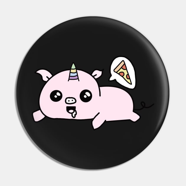 Hungry drooling pigacorn Pin by AikoAthena