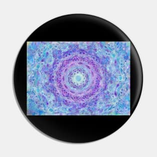 Ocean Mandala Mathematical Art Impressionist Painting Pin