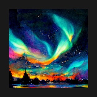 Aurora Borealis Northern Lights T-Shirt