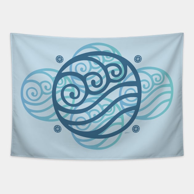 Waterbenders Tapestry by NDeV Design