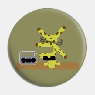 Giraffe Breakdancer Pin