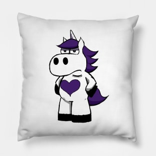 Slasher the Cranky Unicorn Pillow