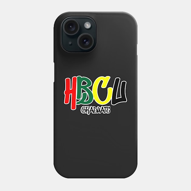 HBCU Graduate Graffiti Design Phone Case by OTM Sports & Graphics