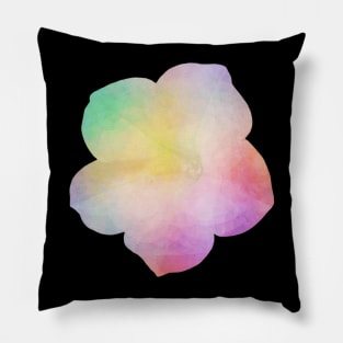 Rainbow flower...with triangles! Pillow