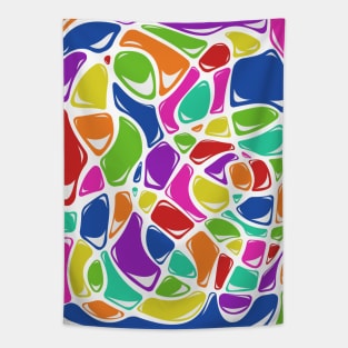 Colorful Squiggles Tapestry