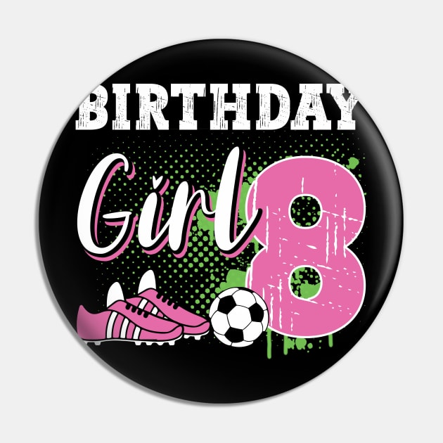 Soccer Player Birthday 8 Year Old Girl 8th Birthday Gift For Boys Kids Toddlers Pin by Patch Things All