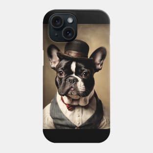 Victorian Dog Portrait Serious Phone Case