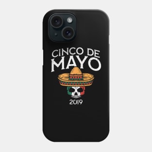 Mexico Flag Skull Design Phone Case