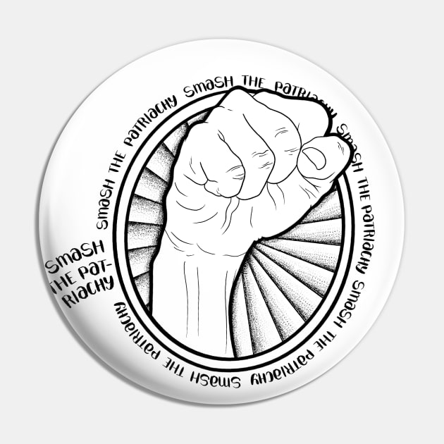 Smash the Patriarchy Pin by artbycands