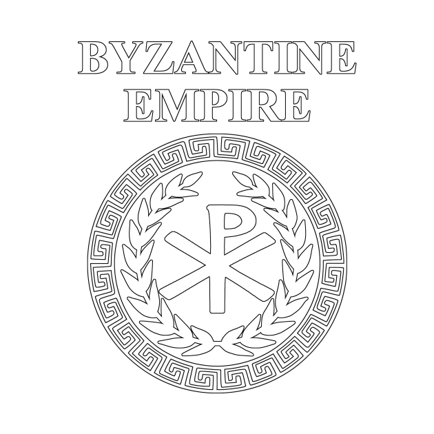 Byzantine Empire Constantinople Imperial Heraldry Symbol by AgemaApparel