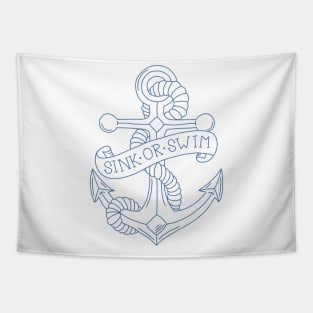 Vintage Anchor Tattoo Tapestry