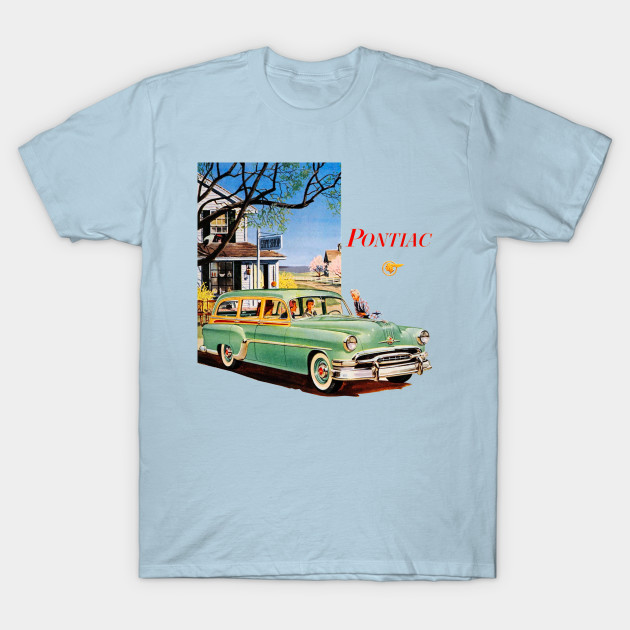 Disover Vintage 1954 Pontiac Chieftain De Luxe Station Wagon - Pontiac Chieftain - T-Shirt