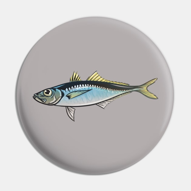 Fish-3 Horse Mackerel Pin by Komigato