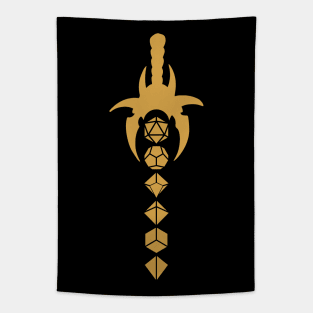 Polyhedral Dice Sword Tapestry