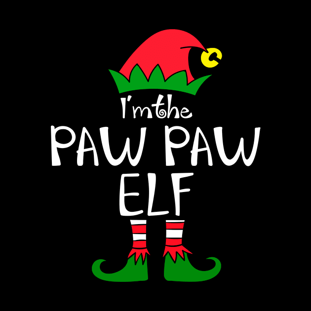 Elf Saying I'm the Paw Paw Elf Matching Family Group Christmas by julibirgit