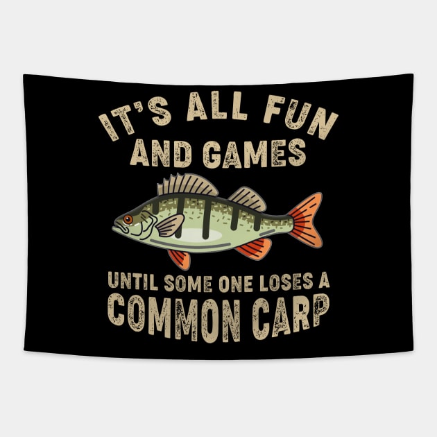 Carp Fishing Shirt European Freshwater Fish Tapestry by Xonmau